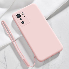 Custodia Silicone Ultra Sottile Morbida 360 Gradi Cover YK4 per Xiaomi Redmi Note 10 Pro 5G Rosa