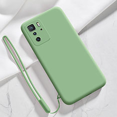 Custodia Silicone Ultra Sottile Morbida 360 Gradi Cover YK4 per Xiaomi Redmi Note 10 Pro 5G Verde