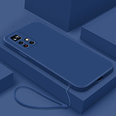 Custodia Silicone Ultra Sottile Morbida 360 Gradi Cover YK4 per Xiaomi Redmi Note 11 5G Blu