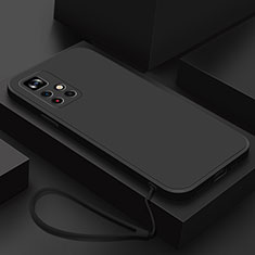 Custodia Silicone Ultra Sottile Morbida 360 Gradi Cover YK4 per Xiaomi Redmi Note 11 5G Nero