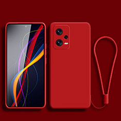 Custodia Silicone Ultra Sottile Morbida 360 Gradi Cover YK4 per Xiaomi Redmi Note 12 Pro+ Plus 5G Rosso