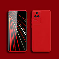 Custodia Silicone Ultra Sottile Morbida 360 Gradi Cover YK5 per Xiaomi Poco F4 5G Rosso