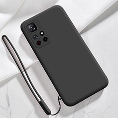 Custodia Silicone Ultra Sottile Morbida 360 Gradi Cover YK5 per Xiaomi Poco M4 Pro 5G Nero