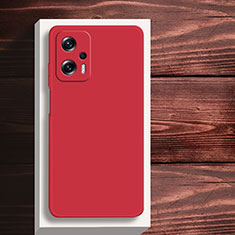 Custodia Silicone Ultra Sottile Morbida 360 Gradi Cover YK5 per Xiaomi Poco X4 GT 5G Rosso