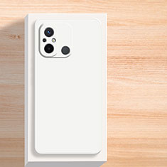 Custodia Silicone Ultra Sottile Morbida 360 Gradi Cover YK5 per Xiaomi Redmi 12C 4G Bianco