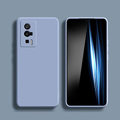 Custodia Silicone Ultra Sottile Morbida 360 Gradi Cover YK5 per Xiaomi Redmi K60 5G Grigio Lavanda