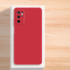 Custodia Silicone Ultra Sottile Morbida 360 Gradi Cover YK5 per Xiaomi Redmi Note 10 5G Rosso