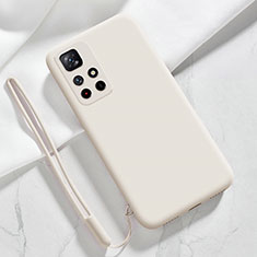 Custodia Silicone Ultra Sottile Morbida 360 Gradi Cover YK5 per Xiaomi Redmi Note 11S 5G Bianco