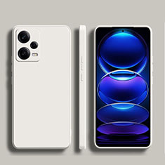 Custodia Silicone Ultra Sottile Morbida 360 Gradi Cover YK5 per Xiaomi Redmi Note 12 Explorer Bianco