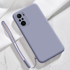 Custodia Silicone Ultra Sottile Morbida 360 Gradi Cover YK6 per Xiaomi Mi 11X Pro 5G Grigio Lavanda