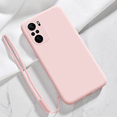 Custodia Silicone Ultra Sottile Morbida 360 Gradi Cover YK6 per Xiaomi Mi 11X Pro 5G Oro Rosa