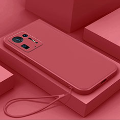 Custodia Silicone Ultra Sottile Morbida 360 Gradi Cover YK6 per Xiaomi Mi Mix 4 5G Rosso