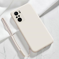 Custodia Silicone Ultra Sottile Morbida 360 Gradi Cover YK6 per Xiaomi Poco F3 5G Bianco