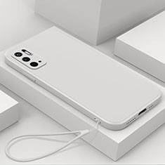 Custodia Silicone Ultra Sottile Morbida 360 Gradi Cover YK6 per Xiaomi POCO M3 Pro 5G Bianco