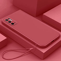 Custodia Silicone Ultra Sottile Morbida 360 Gradi Cover YK6 per Xiaomi POCO M3 Pro 5G Rosso