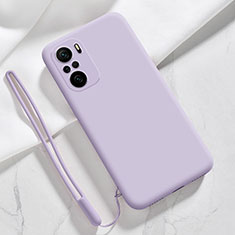 Custodia Silicone Ultra Sottile Morbida 360 Gradi Cover YK6 per Xiaomi Redmi K40 5G Lavanda