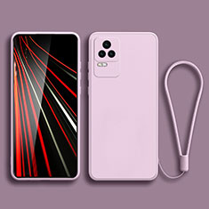 Custodia Silicone Ultra Sottile Morbida 360 Gradi Cover YK6 per Xiaomi Redmi K50 Pro 5G Lavanda