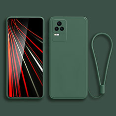 Custodia Silicone Ultra Sottile Morbida 360 Gradi Cover YK6 per Xiaomi Redmi K50 Pro 5G Verde Notte