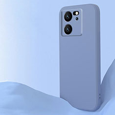 Custodia Silicone Ultra Sottile Morbida 360 Gradi Cover YK6 per Xiaomi Redmi K60 Ultra 5G Grigio Lavanda