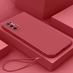 Custodia Silicone Ultra Sottile Morbida 360 Gradi Cover YK6 per Xiaomi Redmi Note 10 5G Rosso