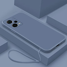 Custodia Silicone Ultra Sottile Morbida 360 Gradi Cover YK6 per Xiaomi Redmi Note 12 Explorer Grigio Lavanda