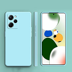 Custodia Silicone Ultra Sottile Morbida 360 Gradi Cover YK6 per Xiaomi Redmi Note 12 Pro Speed 5G Azzurro