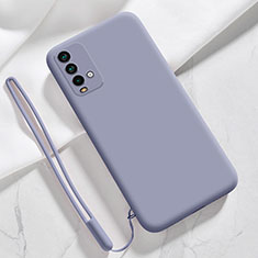 Custodia Silicone Ultra Sottile Morbida 360 Gradi Cover YK6 per Xiaomi Redmi Note 9 4G Grigio Lavanda