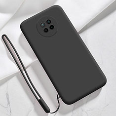 Custodia Silicone Ultra Sottile Morbida 360 Gradi Cover YK6 per Xiaomi Redmi Note 9T 5G Nero