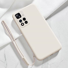 Custodia Silicone Ultra Sottile Morbida 360 Gradi Cover YK7 per Xiaomi Mi 11i 5G (2022) Bianco