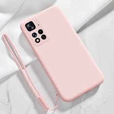 Custodia Silicone Ultra Sottile Morbida 360 Gradi Cover YK7 per Xiaomi Mi 11i 5G (2022) Oro Rosa