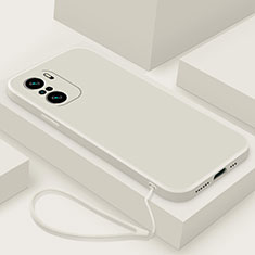 Custodia Silicone Ultra Sottile Morbida 360 Gradi Cover YK7 per Xiaomi Mi 11X Pro 5G Bianco