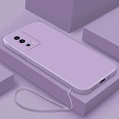 Custodia Silicone Ultra Sottile Morbida 360 Gradi Cover YK7 per Xiaomi Poco F5 Pro 5G Viola