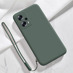 Custodia Silicone Ultra Sottile Morbida 360 Gradi Cover YK7 per Xiaomi Poco X4 GT 5G Verde Notte