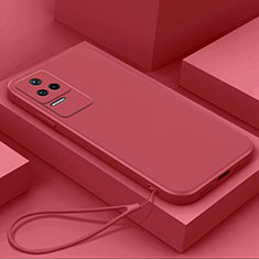 Custodia Silicone Ultra Sottile Morbida 360 Gradi Cover YK7 per Xiaomi Redmi K50 5G Rosso