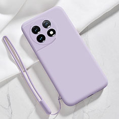 Custodia Silicone Ultra Sottile Morbida 360 Gradi Cover YK8 per OnePlus 11R 5G Lavanda