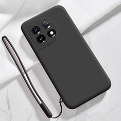 Custodia Silicone Ultra Sottile Morbida 360 Gradi Cover YK8 per OnePlus 11R 5G Nero