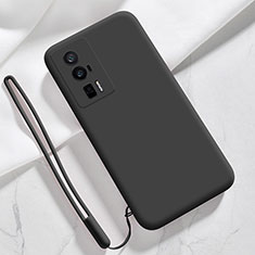 Custodia Silicone Ultra Sottile Morbida 360 Gradi Cover YK8 per Xiaomi Poco F5 Pro 5G Nero