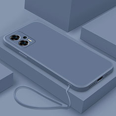 Custodia Silicone Ultra Sottile Morbida 360 Gradi Cover YK8 per Xiaomi Poco X4 GT 5G Grigio Lavanda