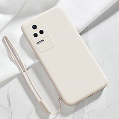 Custodia Silicone Ultra Sottile Morbida 360 Gradi Cover YK8 per Xiaomi Redmi K50 5G Bianco