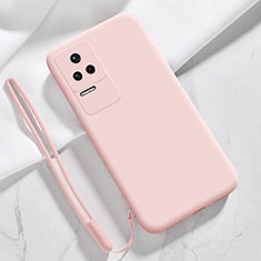 Custodia Silicone Ultra Sottile Morbida 360 Gradi Cover YK8 per Xiaomi Redmi K50 5G Rosa