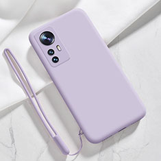 Custodia Silicone Ultra Sottile Morbida 360 Gradi Cover YK8 per Xiaomi Redmi K50 Ultra 5G Lavanda