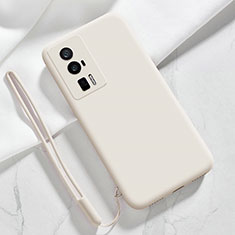 Custodia Silicone Ultra Sottile Morbida 360 Gradi Cover YK8 per Xiaomi Redmi K60 5G Bianco