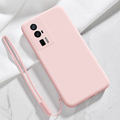 Custodia Silicone Ultra Sottile Morbida 360 Gradi Cover YK8 per Xiaomi Redmi K60 5G Rosa