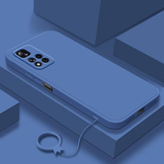 Custodia Silicone Ultra Sottile Morbida 360 Gradi Cover YK8 per Xiaomi Redmi Note 11 Pro+ Plus 5G Blu