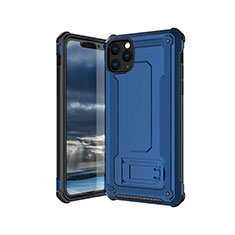 Custodia Silicone Ultra Sottile Morbida 360 Gradi Cover Z01 per Apple iPhone 11 Pro Blu