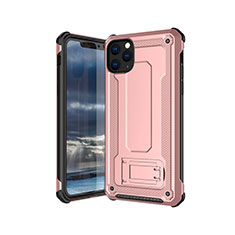 Custodia Silicone Ultra Sottile Morbida 360 Gradi Cover Z01 per Apple iPhone 11 Pro Max Oro Rosa