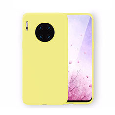 Custodia Silicone Ultra Sottile Morbida 360 Gradi Cover Z04 per Huawei Mate 30E Pro 5G Giallo