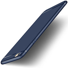 Custodia Silicone Ultra Sottile Morbida con Anello Supporto per Apple iPhone 6 Blu
