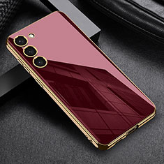 Custodia Silicone Ultra Sottile Morbida Cover AC1 per Samsung Galaxy S22 5G Rosso