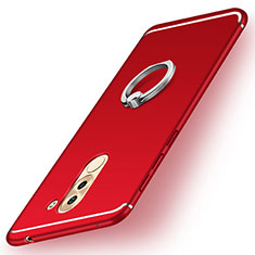 Custodia Silicone Ultra Sottile Morbida Cover con Anello Supporto per Huawei GR5 (2017) Rosso